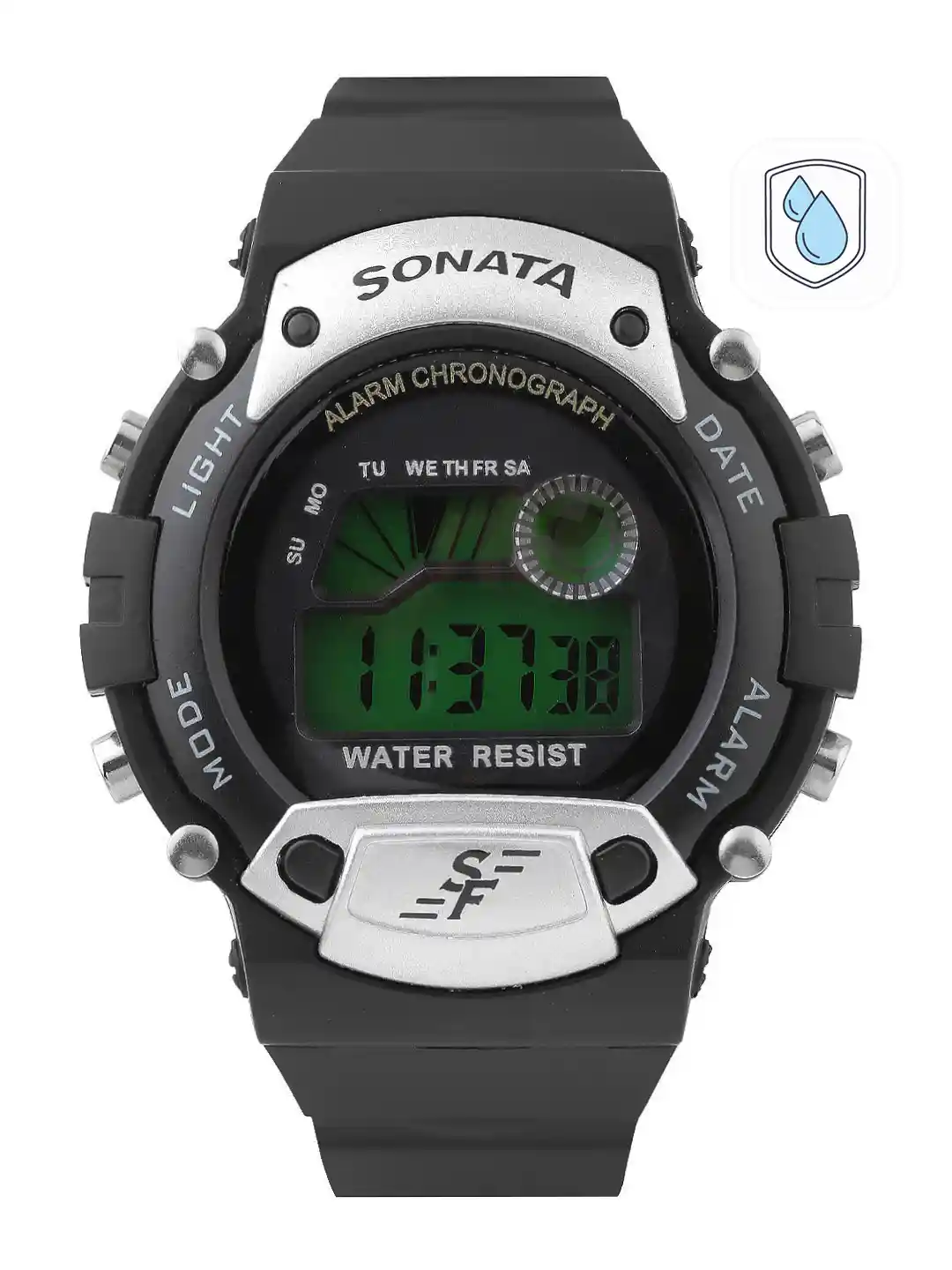 Buy Sonata Men Black Digital Watch NG7982PP02J Watches for Men