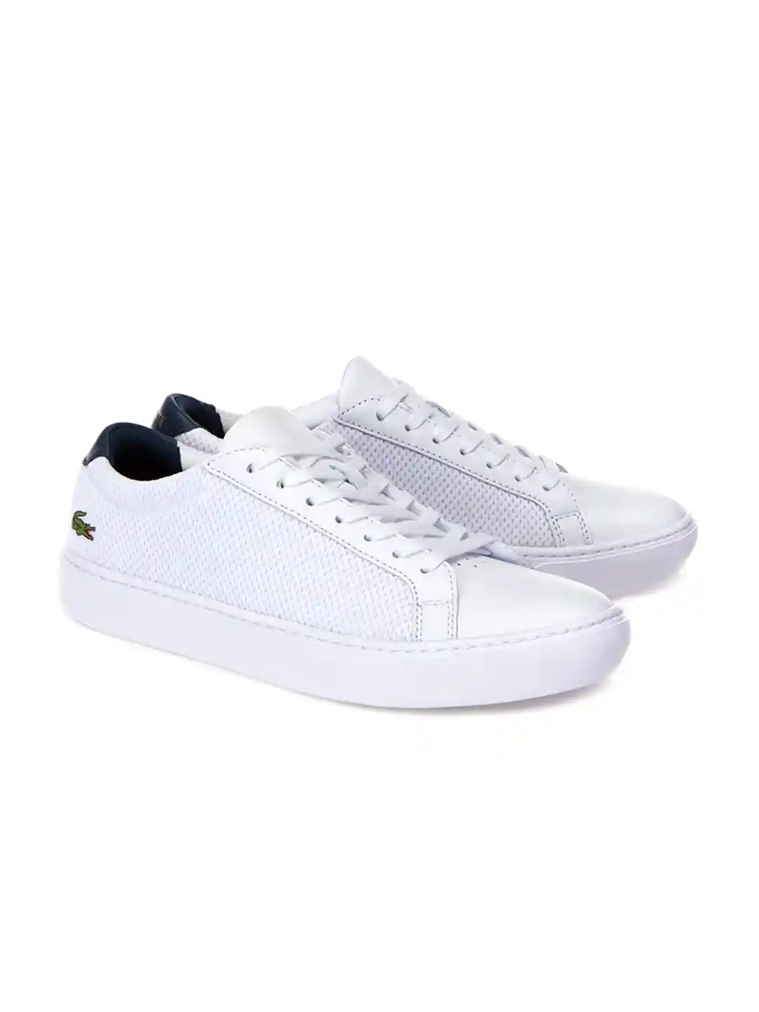 Buy Lacoste Men White Leather Sneakers Casual Shoes for Men