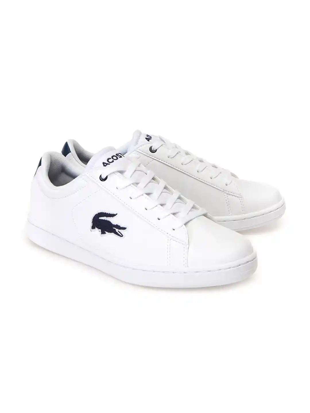 lacoste boys white trainers sale