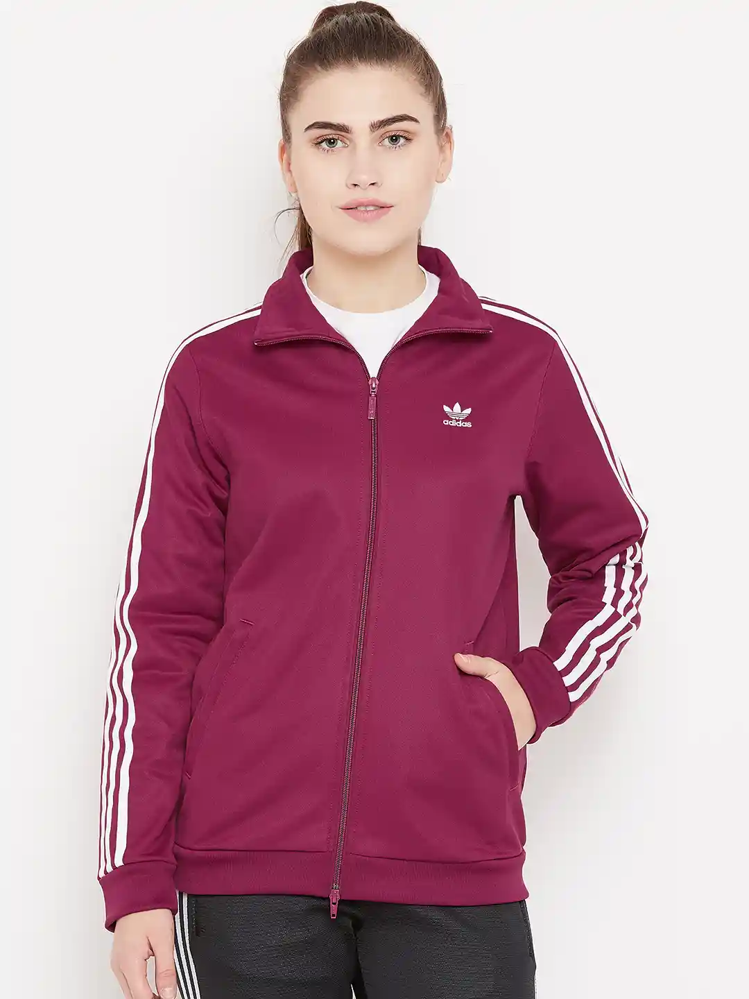 Buy Adidas Originals Women Burgundy Contemp BB Track Jacket