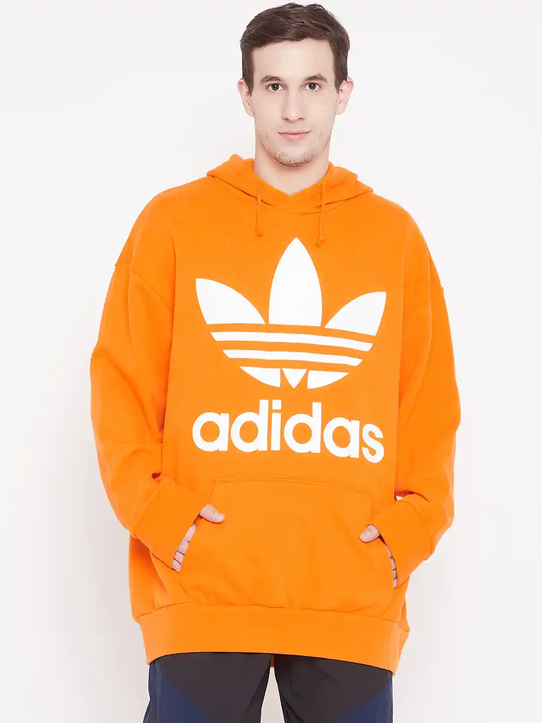 Mens Hoodies Adidas Trefoil Hoodie Oversize Men's Clothing
