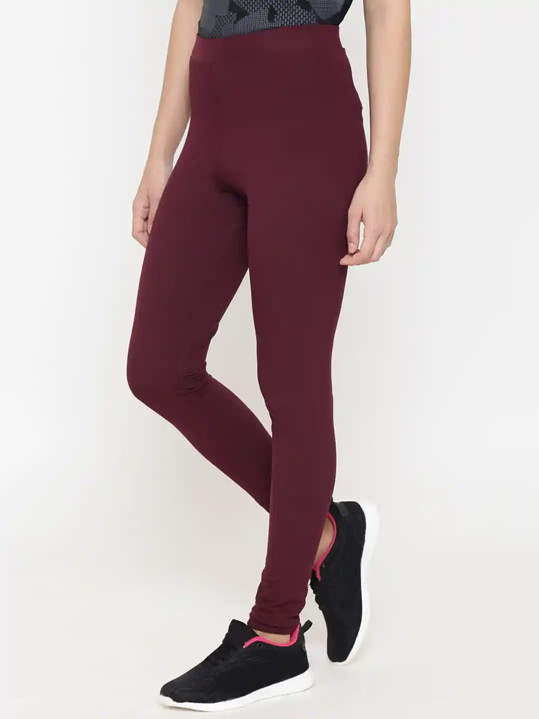 Buy ADIDAS Originals Women Pink Solid Trefoil Tights Tights for