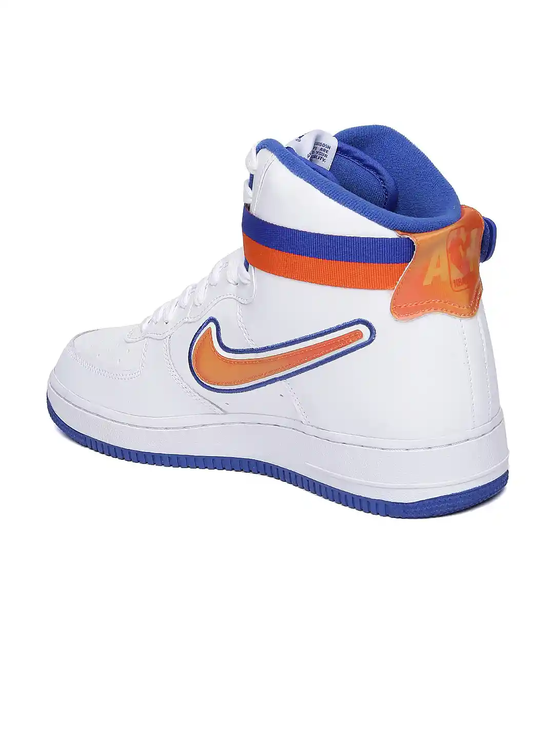 Buy Nike Men White & Orange Air Force 1 High '07 LV8 Mid Top