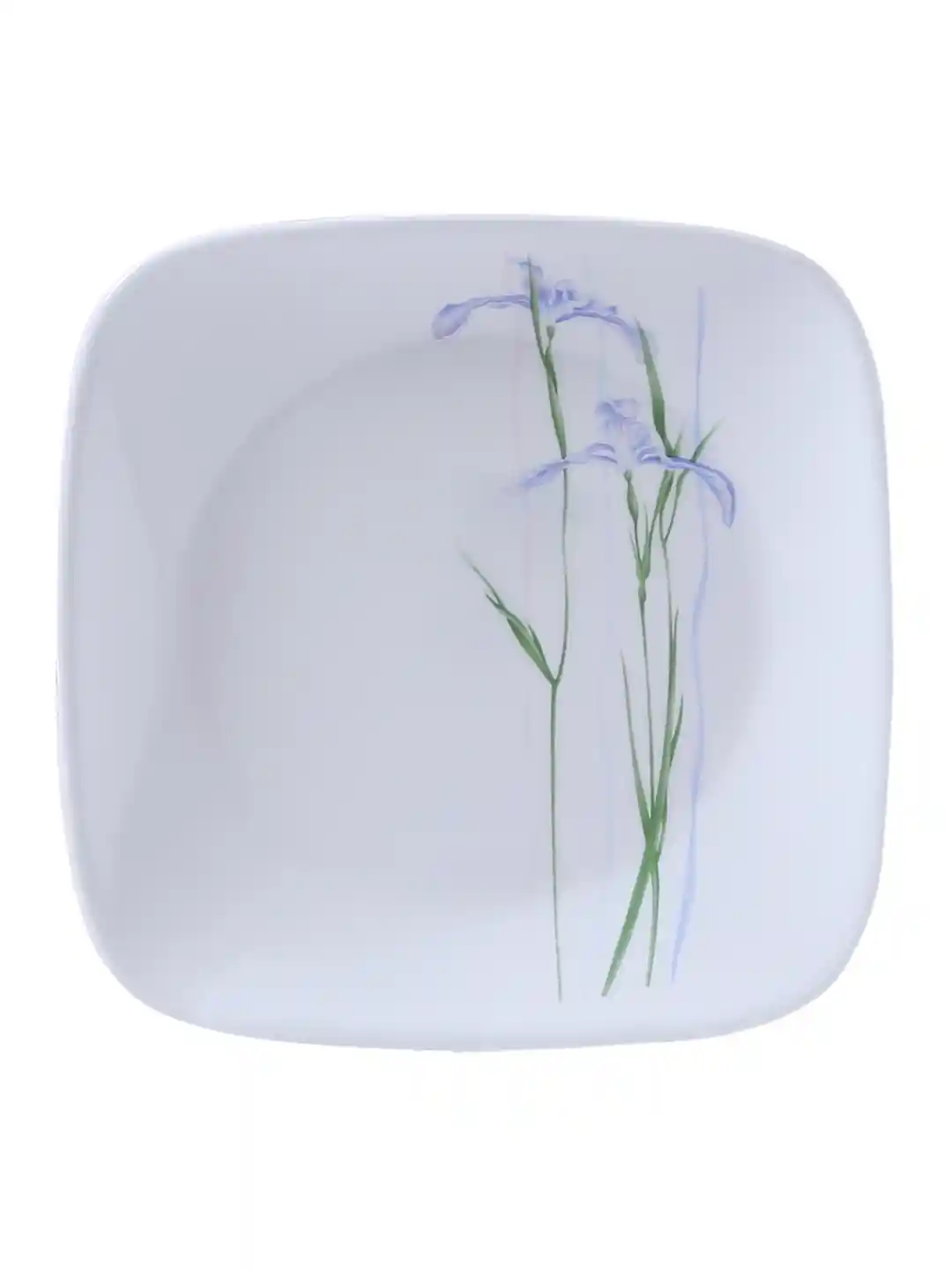 Buy Corelle White Printed Pieces Glass Square Dinner Plate Set