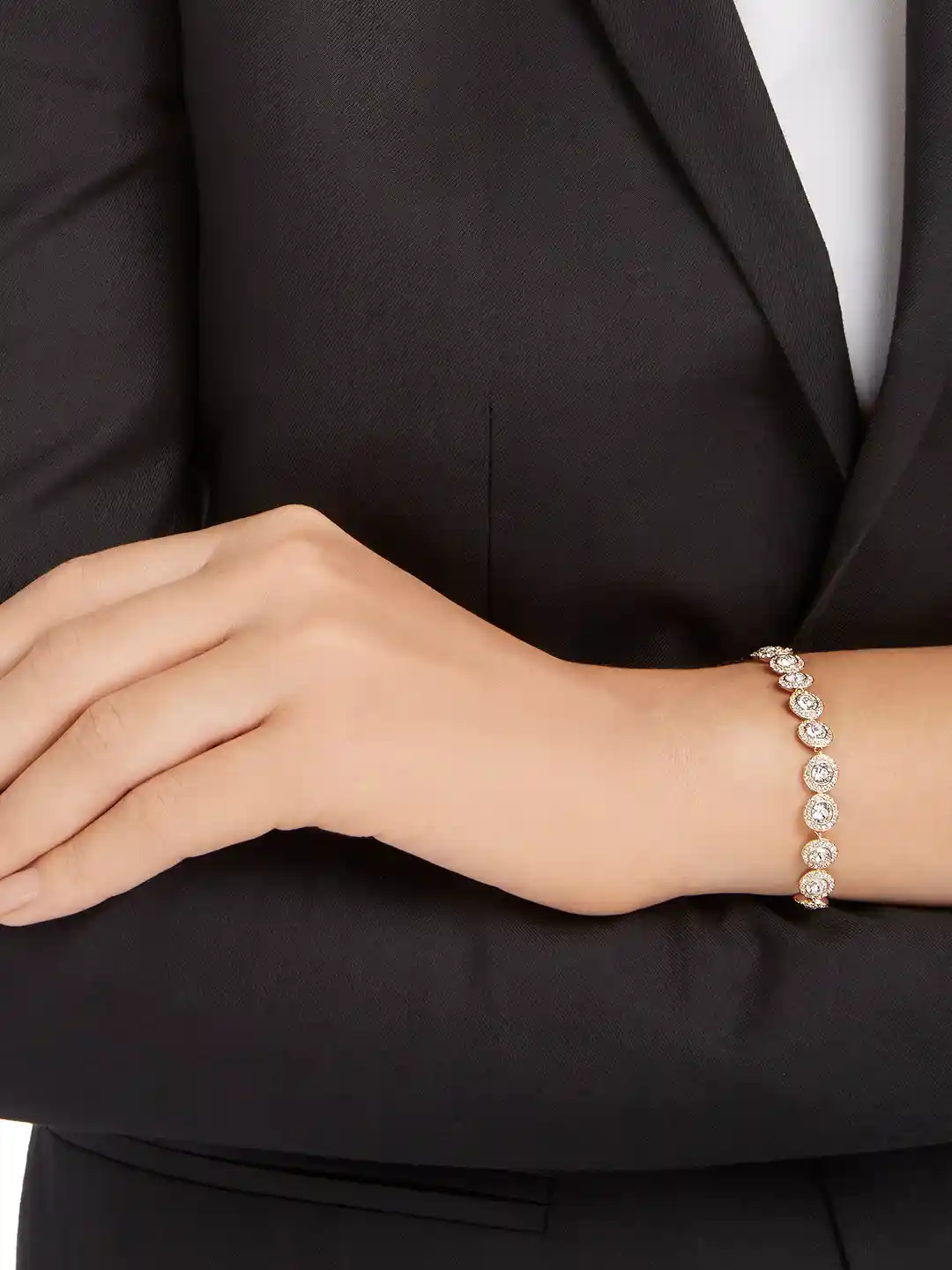 Buy SWAROVSKI ANGELIC BRACELET CRY ROS M Bracelet for Women