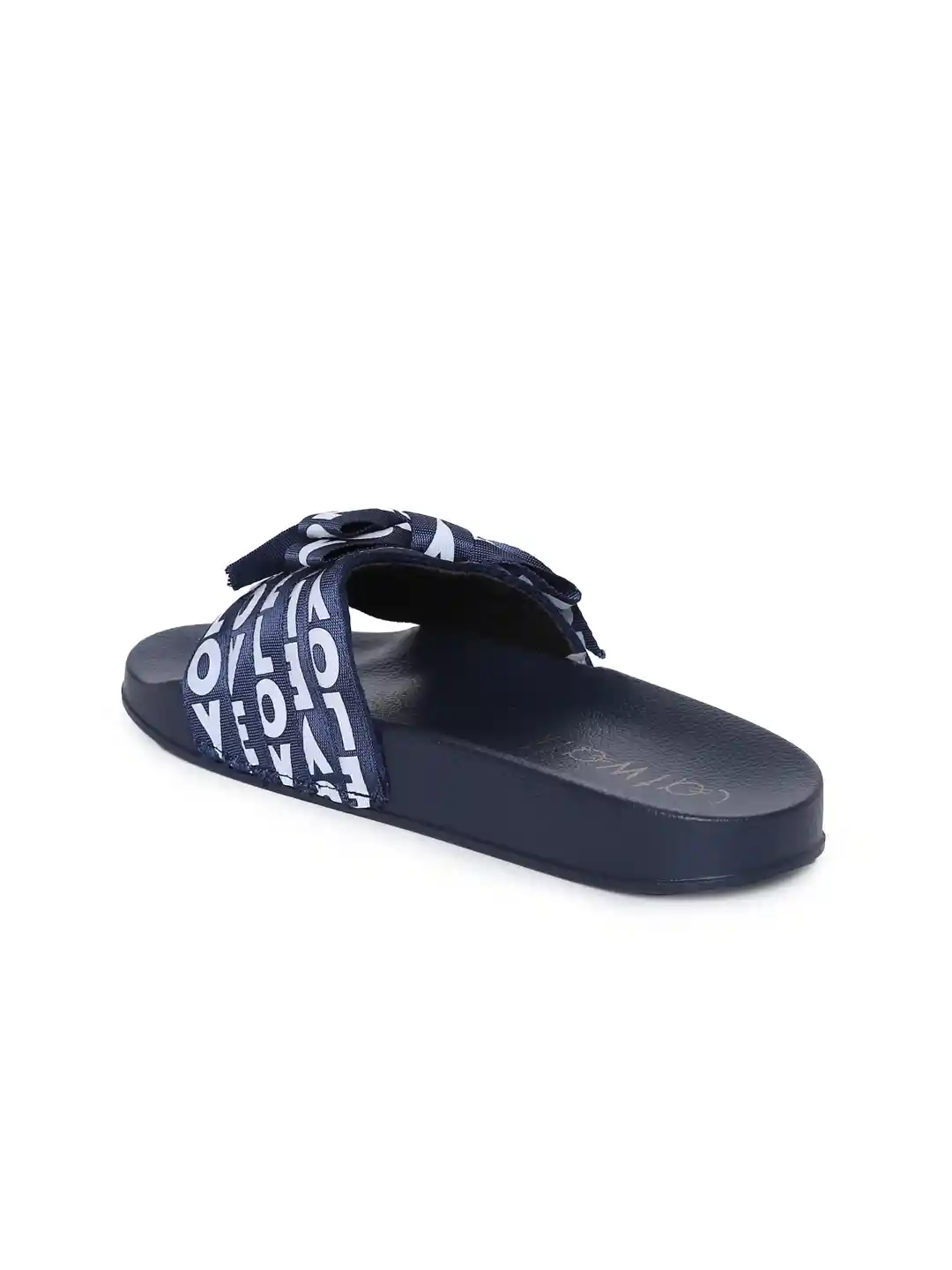 Buy Catwalk Women Blue Printed Sliders Flip Flops for Women