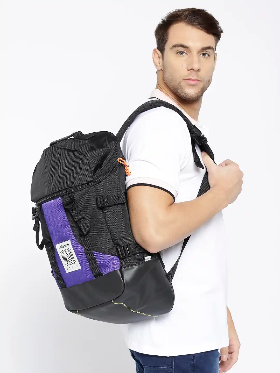 Buy ADIDAS Originals Unisex Black Purple Artic L Colourblocked