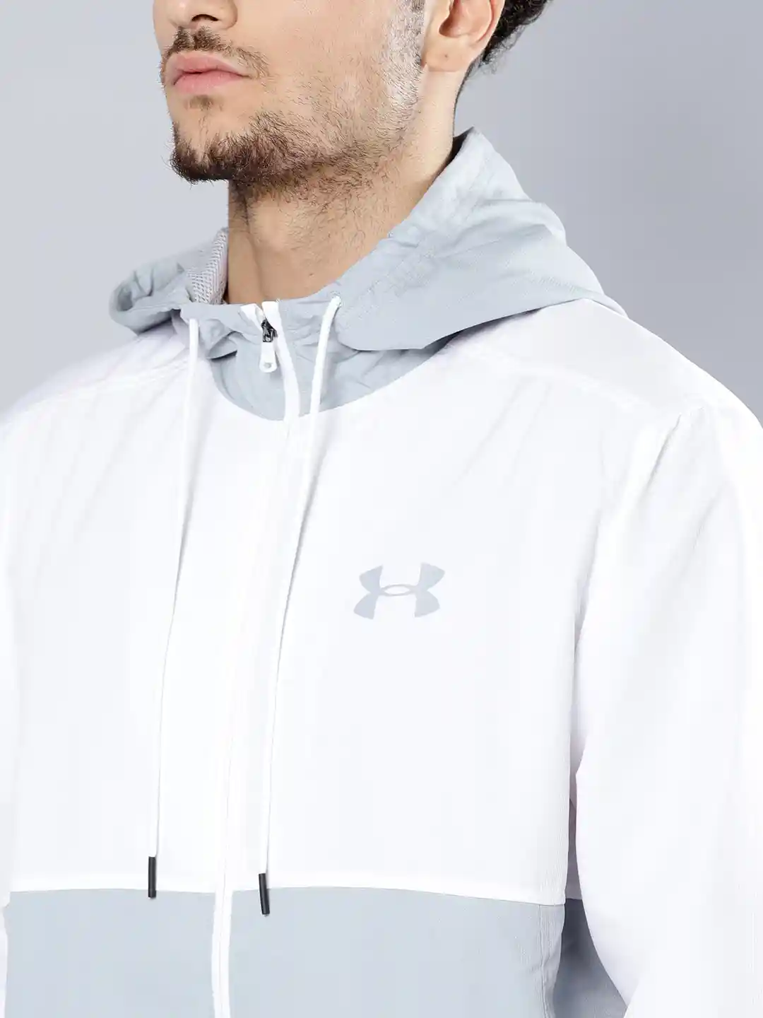 中古品)Under Armour STORM ホワイトジャケット M Men's UA Launch