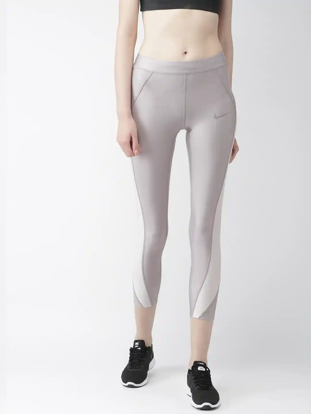 Buy Nike Women Grey Solid AS W NK Speed Tight Fit DRI-FIT Tights