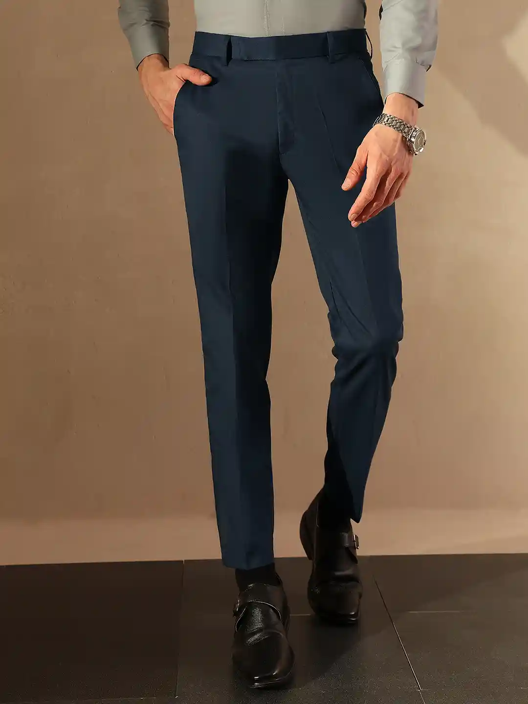 Casual Pants Mens Tapered Cropped Dress Pants Men Capri Pants Crop
