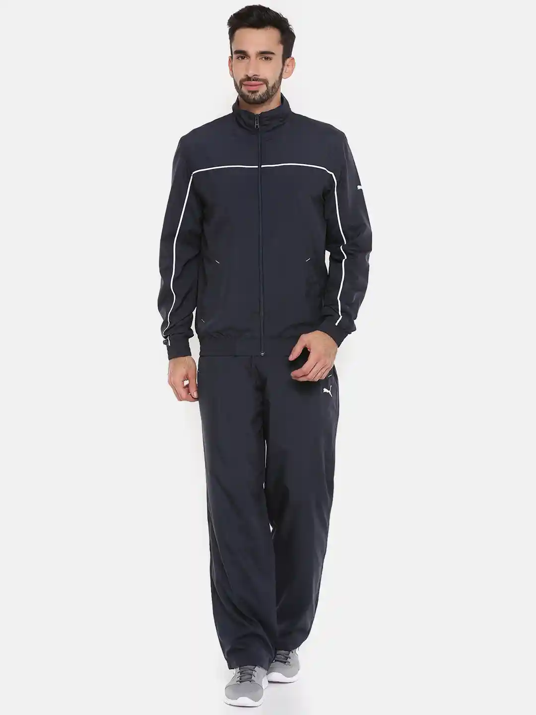 Buy Puma Men Navy Woven Solid Tracksuit Tracksuits for Men