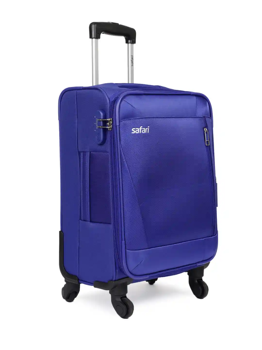 Buy Safari Unisex Blue Savage Wheel Cabin Soft Luggage Trolley