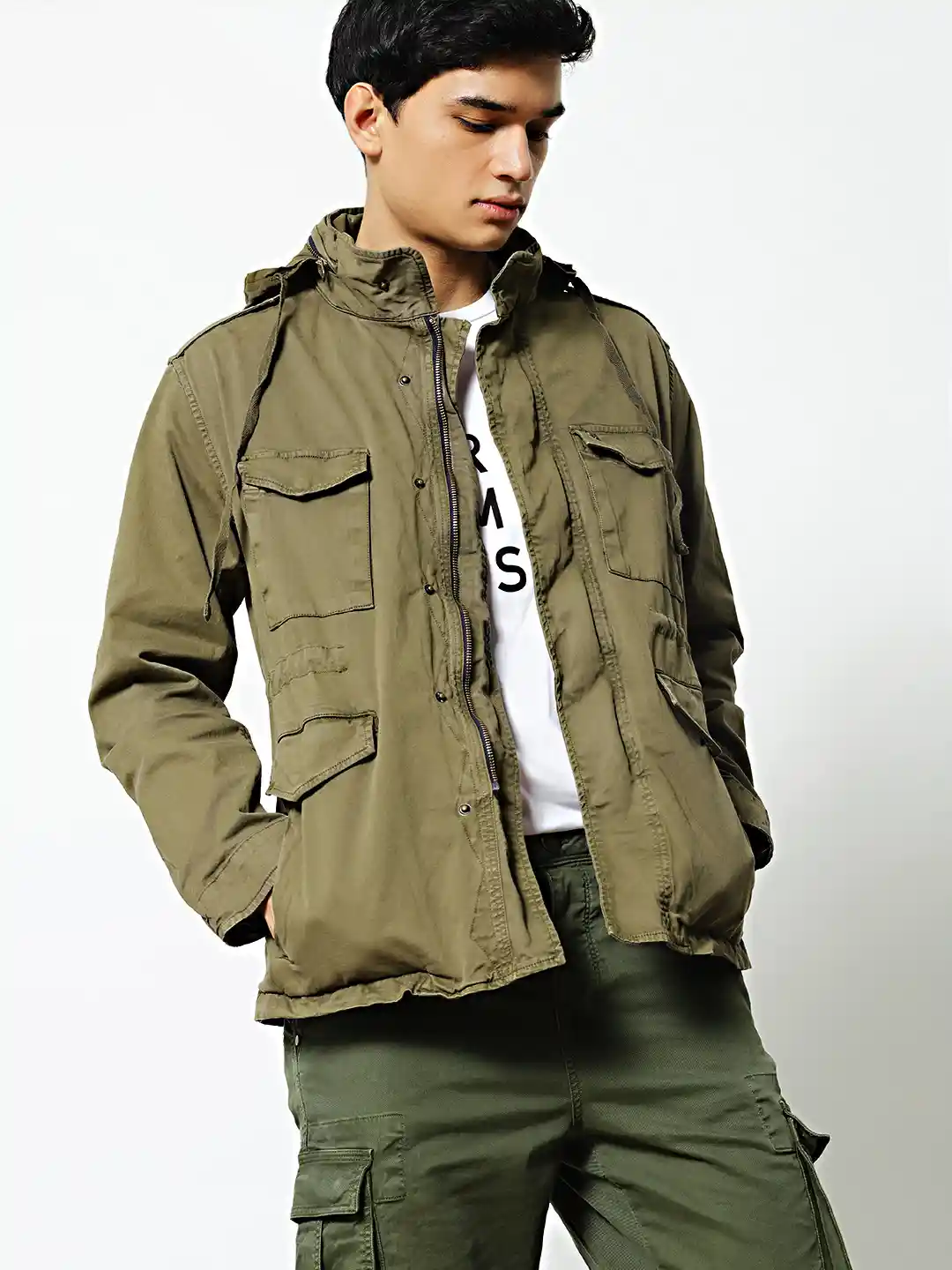 Buy Mr Bowerbird Men Olive Green 1941 Sustainable Garment Dyed