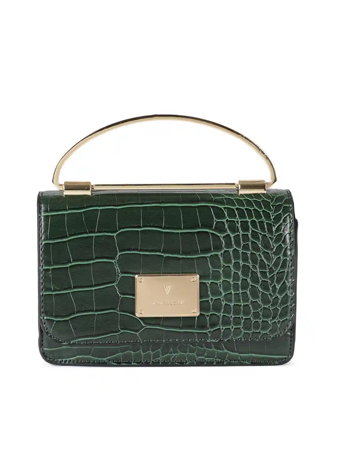 Buy Van Heusen Green Textured Sling Bag Handbags for Women
