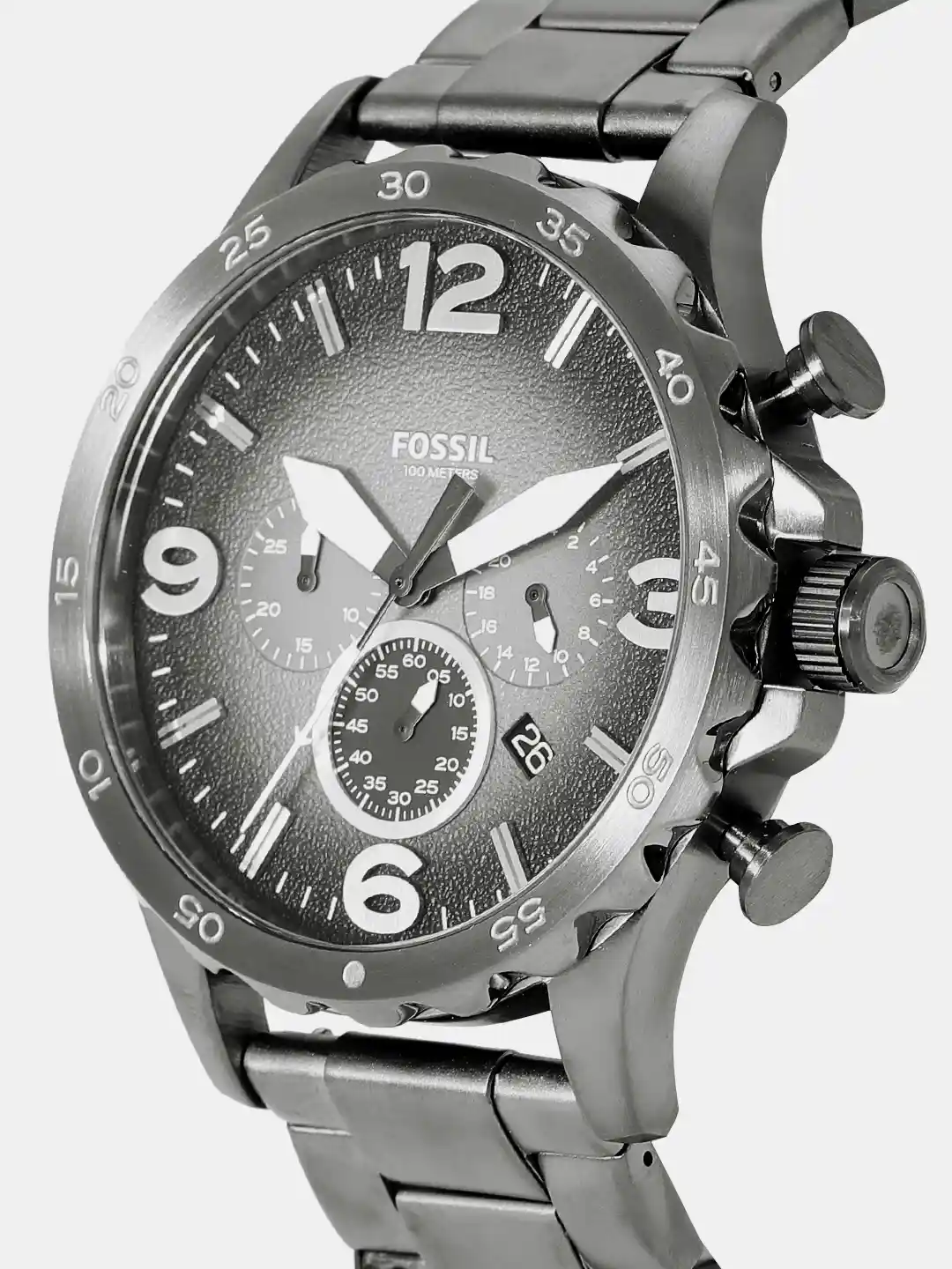 Buy Fossil Men Grey Factory Serviced Analogue Watch JR1437