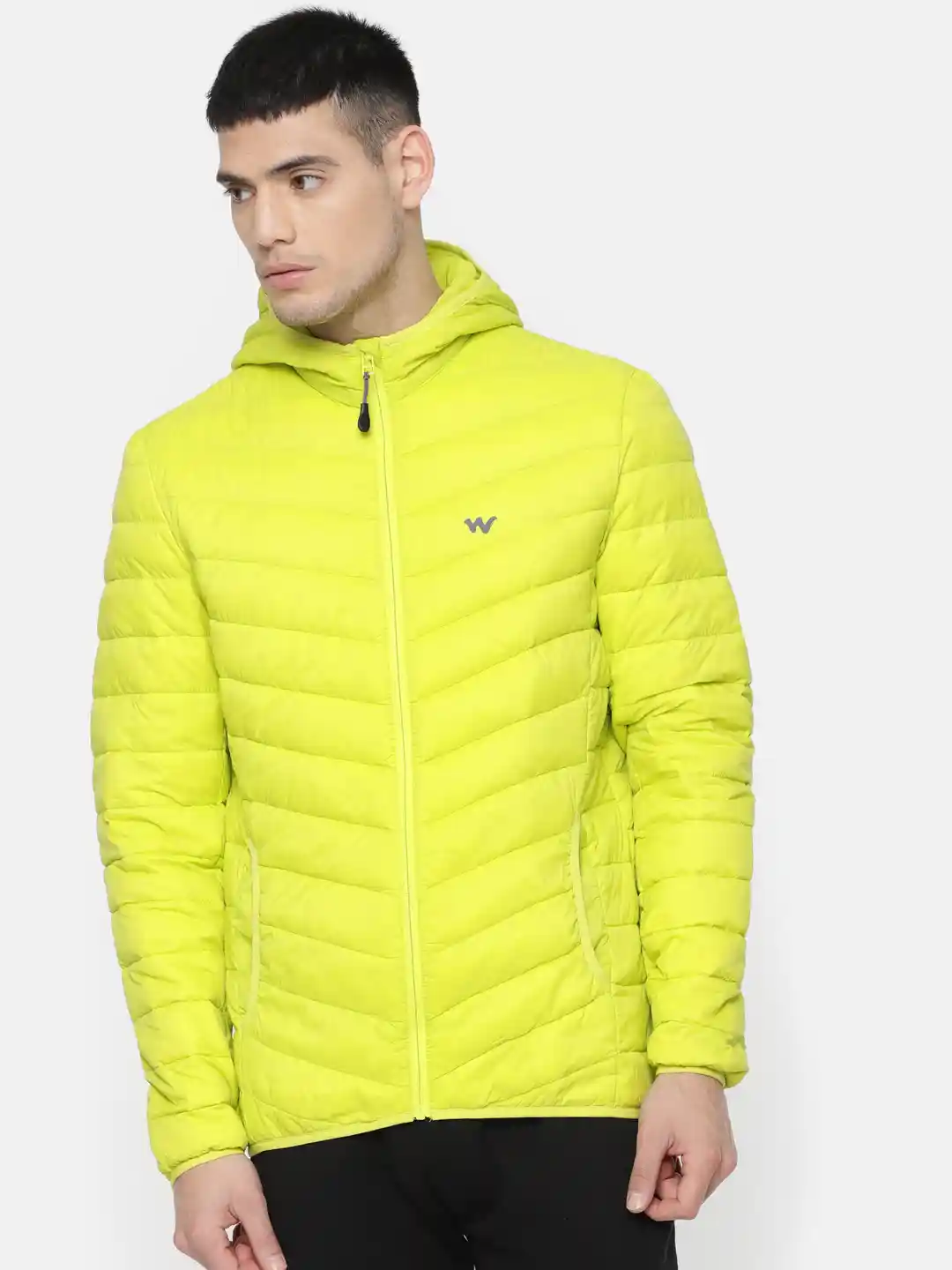 Buy Wildcraft Men Lime Green Solid Puffer H Down SZ Jacket