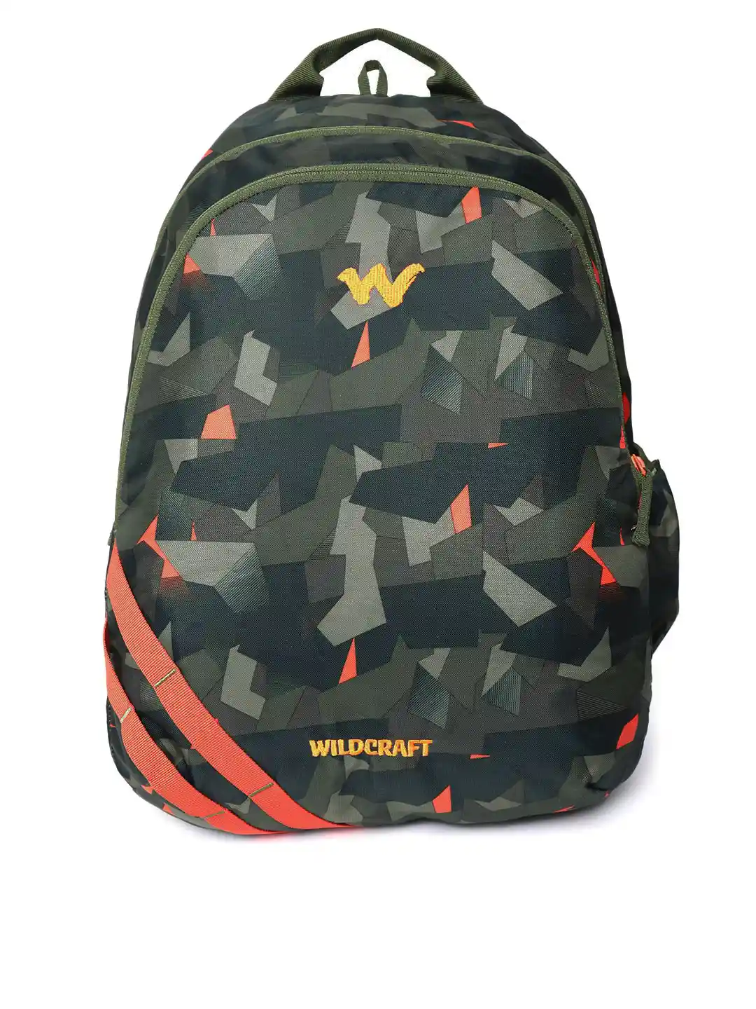 Buy Wildcraft Unisex Olive Green Camouflage Print Backpack