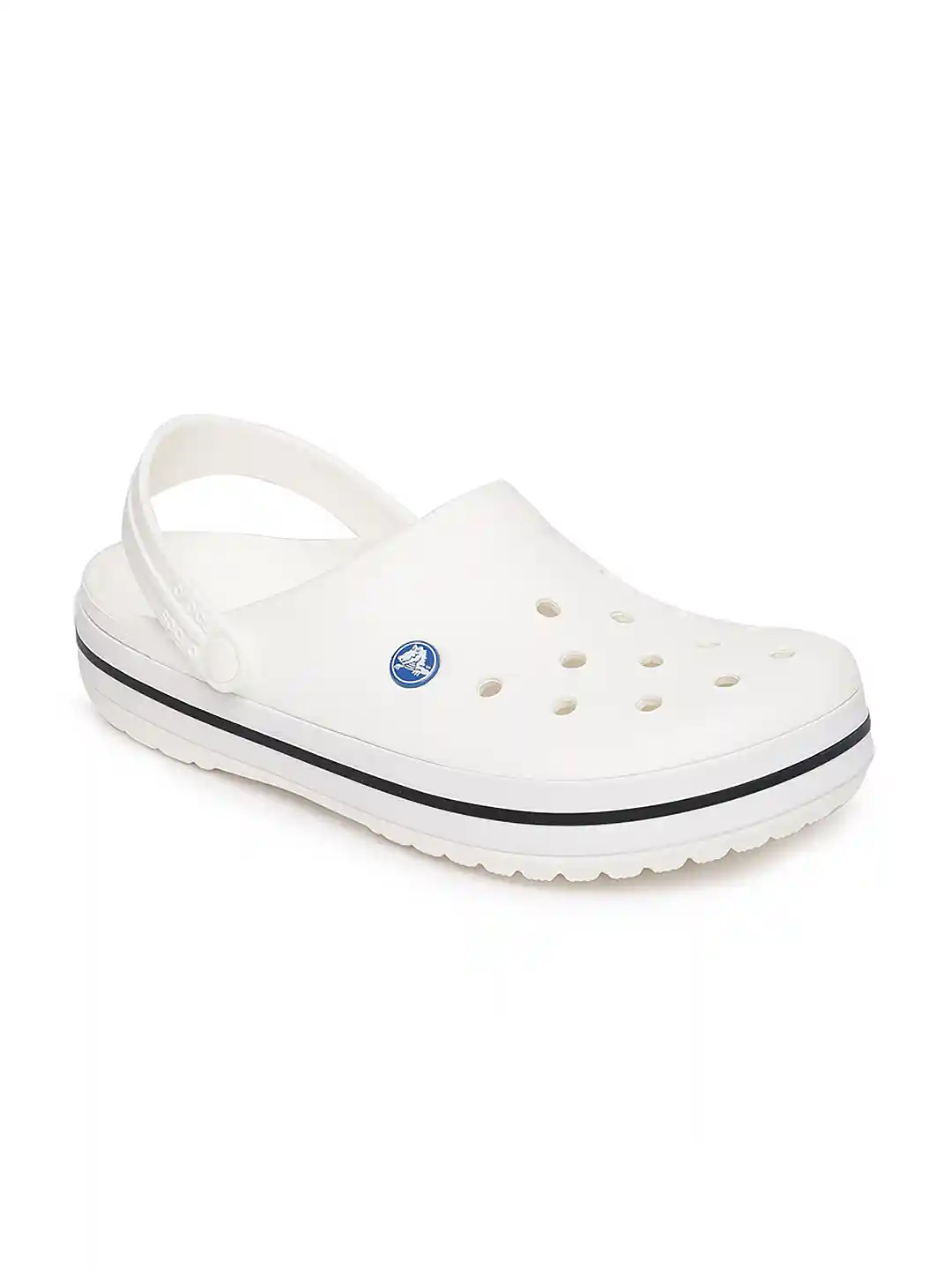 Buy Crocs Unisex White Solid Clogs Flip Flops for Unisex 7897539