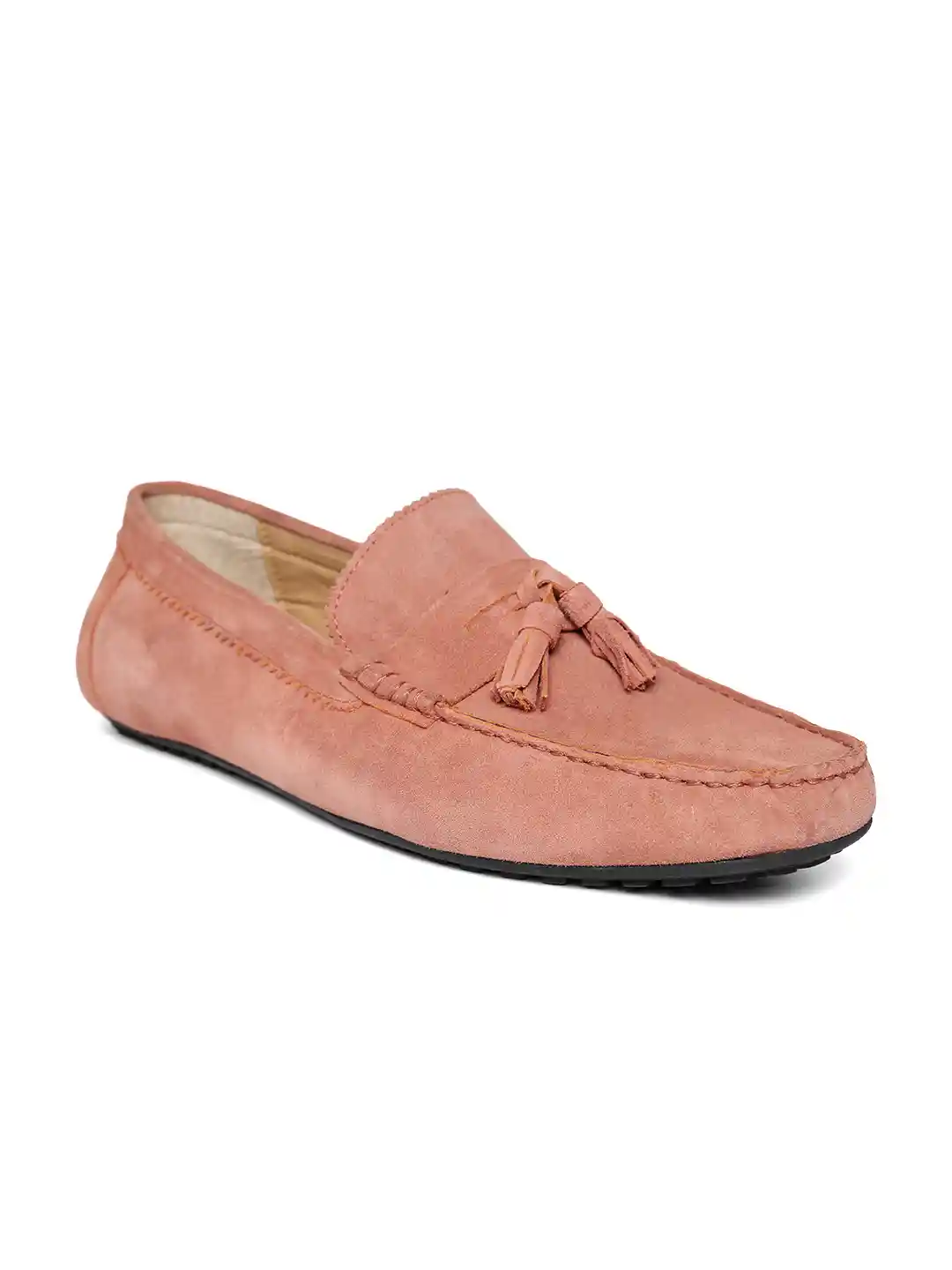 Buy San Frissco Men Dusty Pink Suede Driving Shoes Casual Shoes