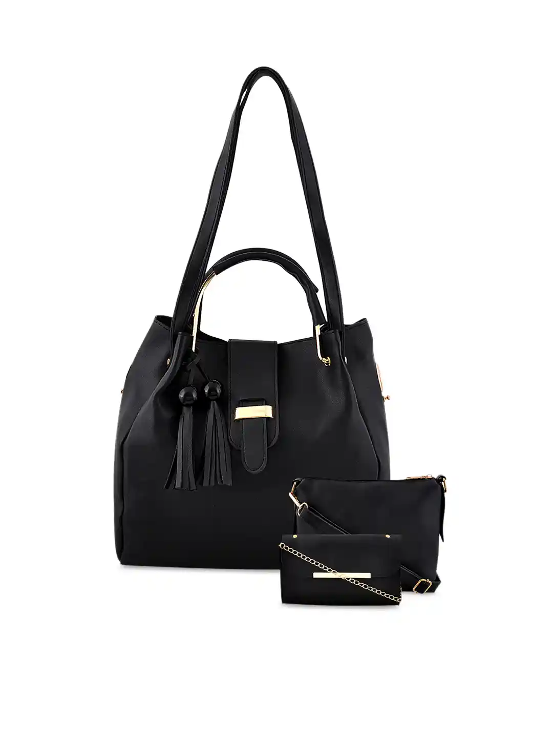Buy Mark Keith Black Solid Shoulder Bag Handbags for Women