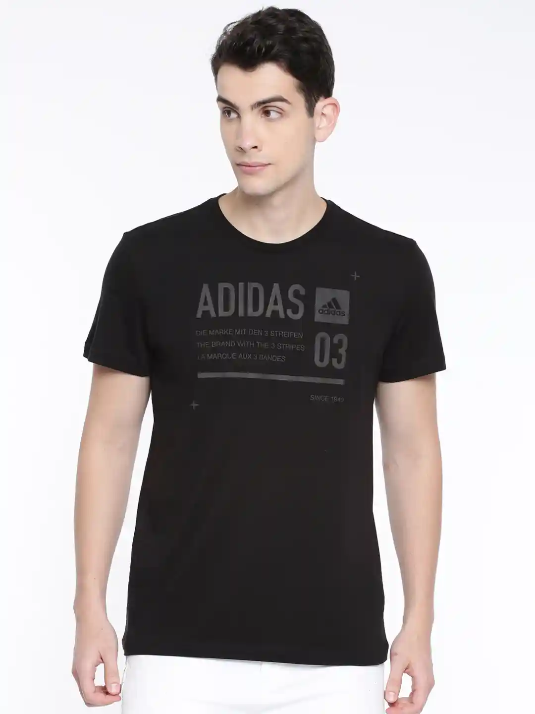 Buy Black Rubber Printed Lineage Id Pure Cotton T-shirt Tshirts