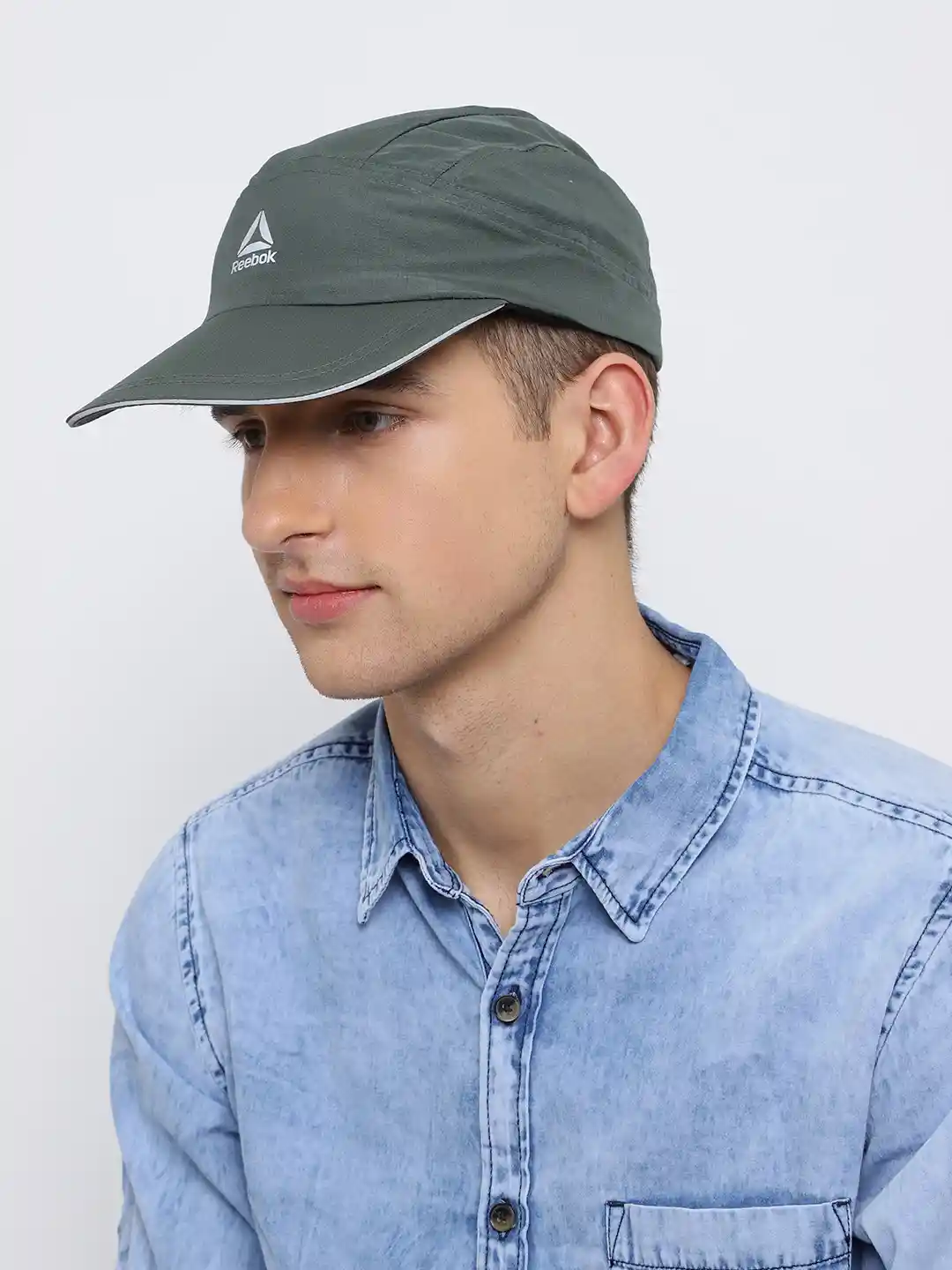 Buy Reebok Men Green Solid Baseball Cap - Caps for Men