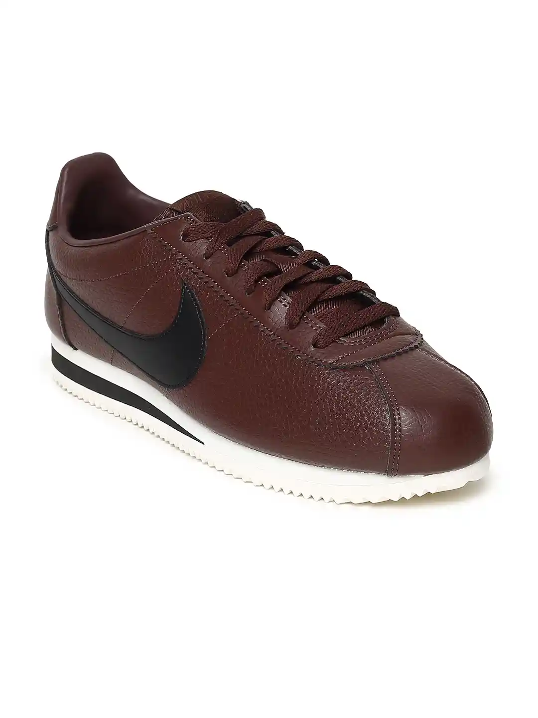 Buy Nike Men Brown Classic Cortez Leather Sneakers Casual Shoes