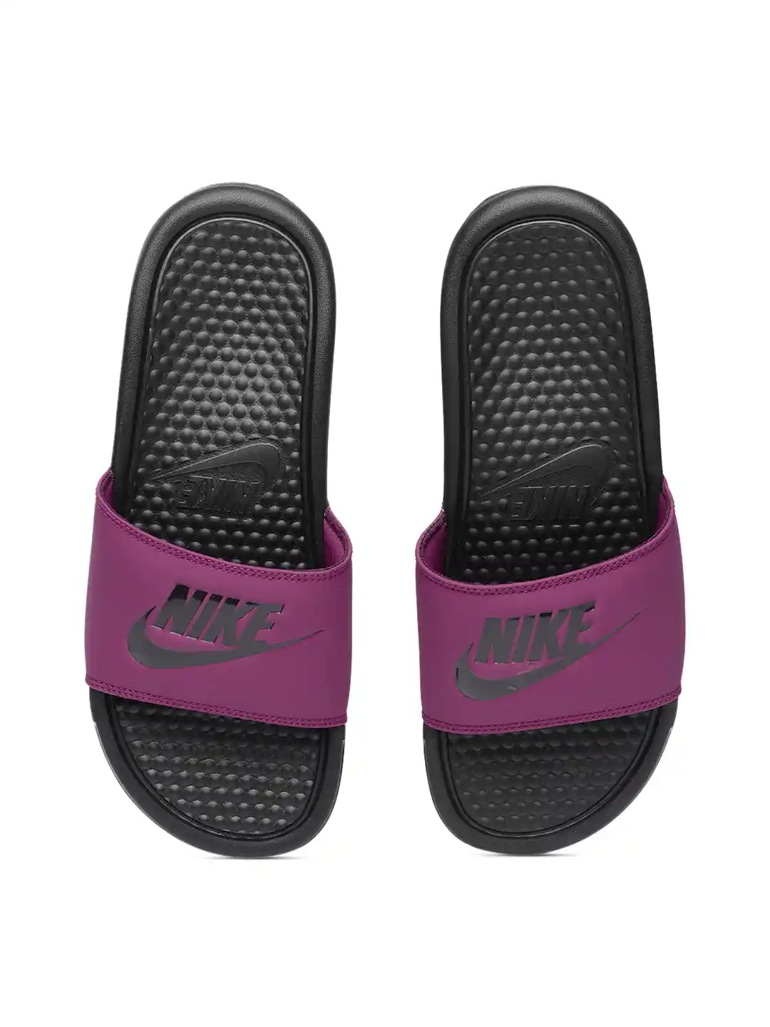 Flip Flops Purple Nike Benassi Slides Nike Slides Purple With Gold