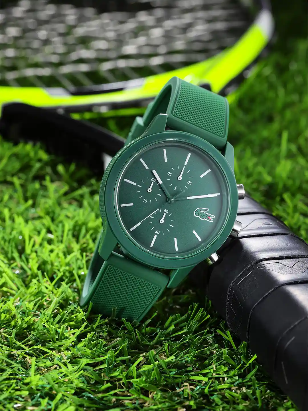 Original Lacoste Smartwatch Buy Lacoste Men's GREEN Silicone Watch