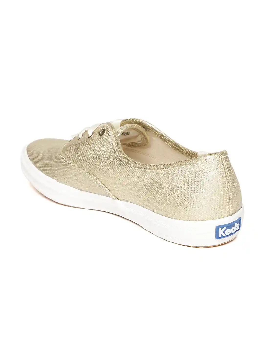 Buy Keds Women Gold-Toned Textured Sneakers Casual Shoes for