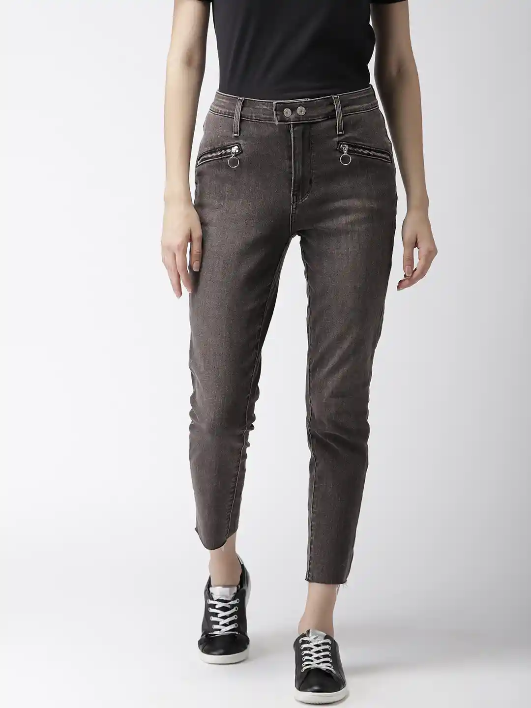 Buy Levis Women Black 721 Skinny Fit High-Rise Clean Look