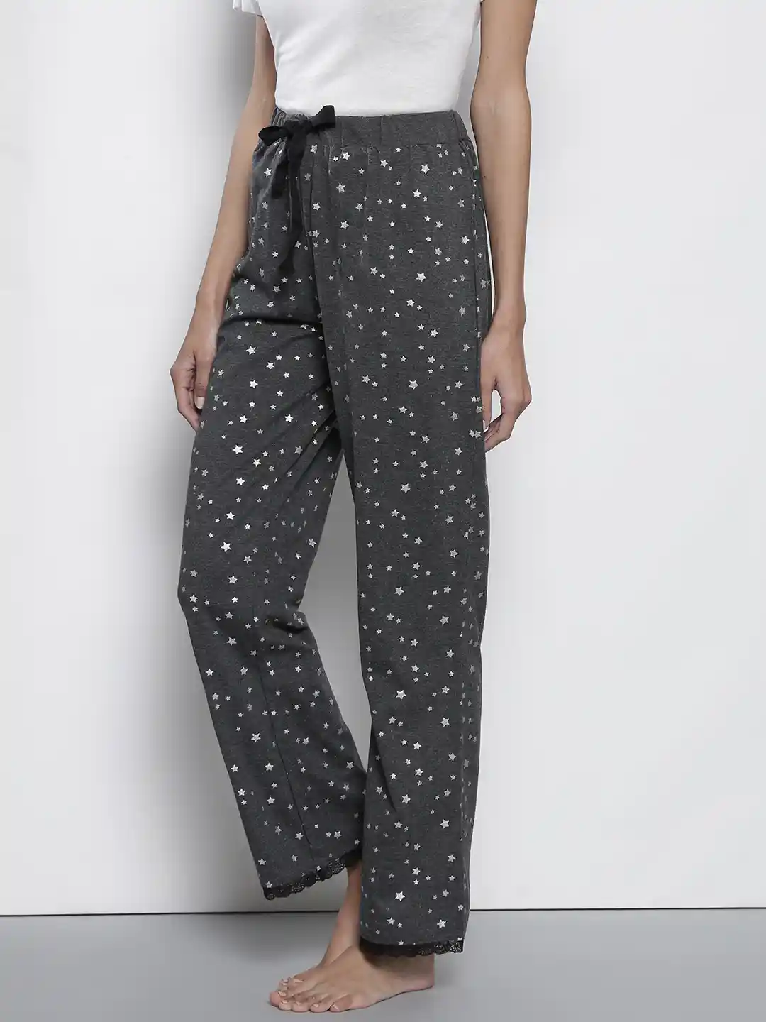 Buy DOROTHY PERKINS Women Charcoal Grey Printed Pyjamas 33140104