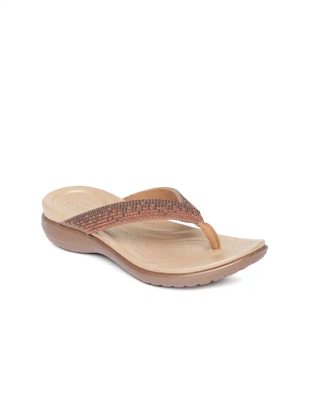 Bronze Crocs Capri Wedge Flip Flops Crocs Bronze Sandals CROCS