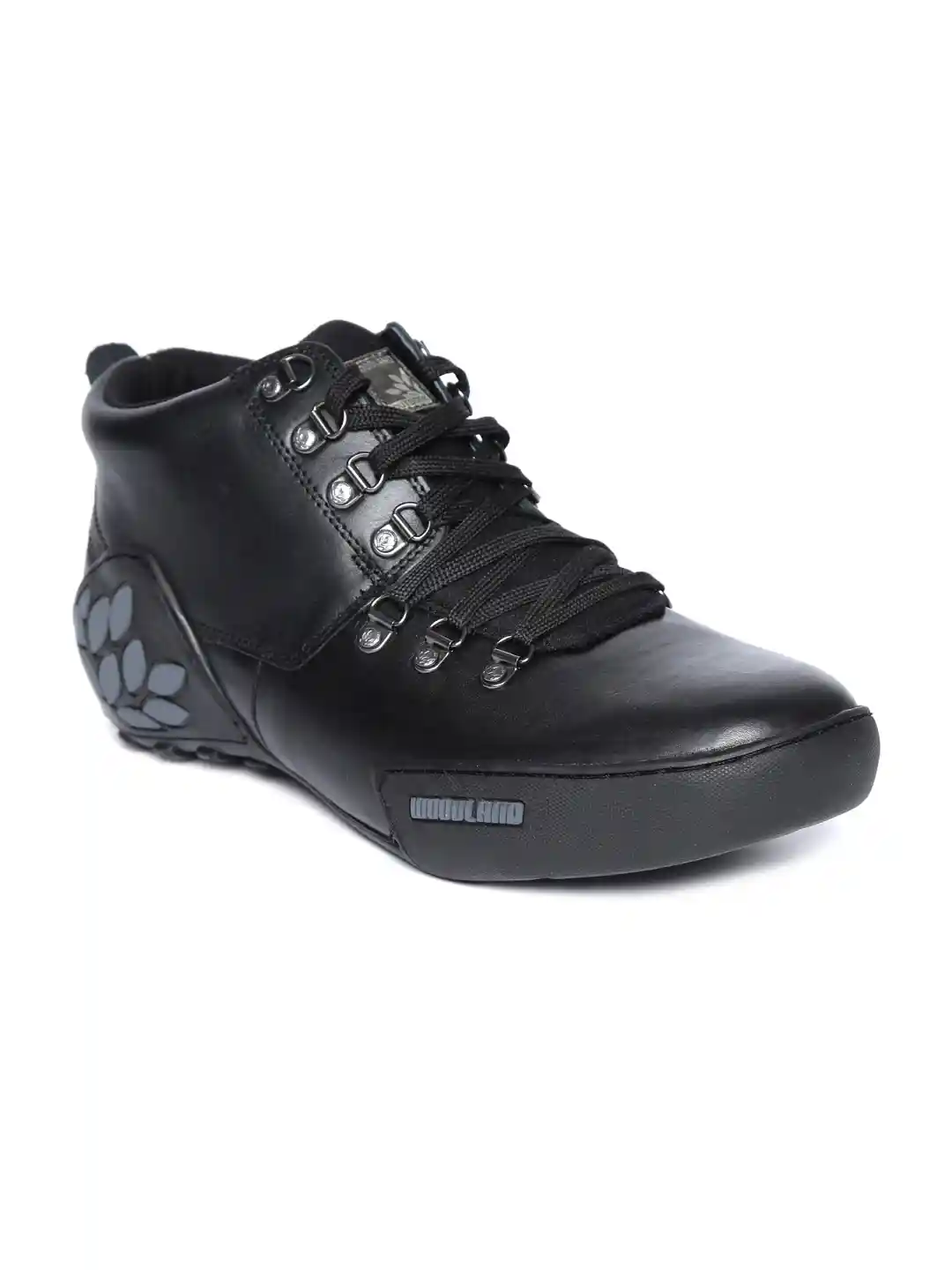 Buy Woodland Pro Planet Men Black Nubuck Leather Sneakers Casual