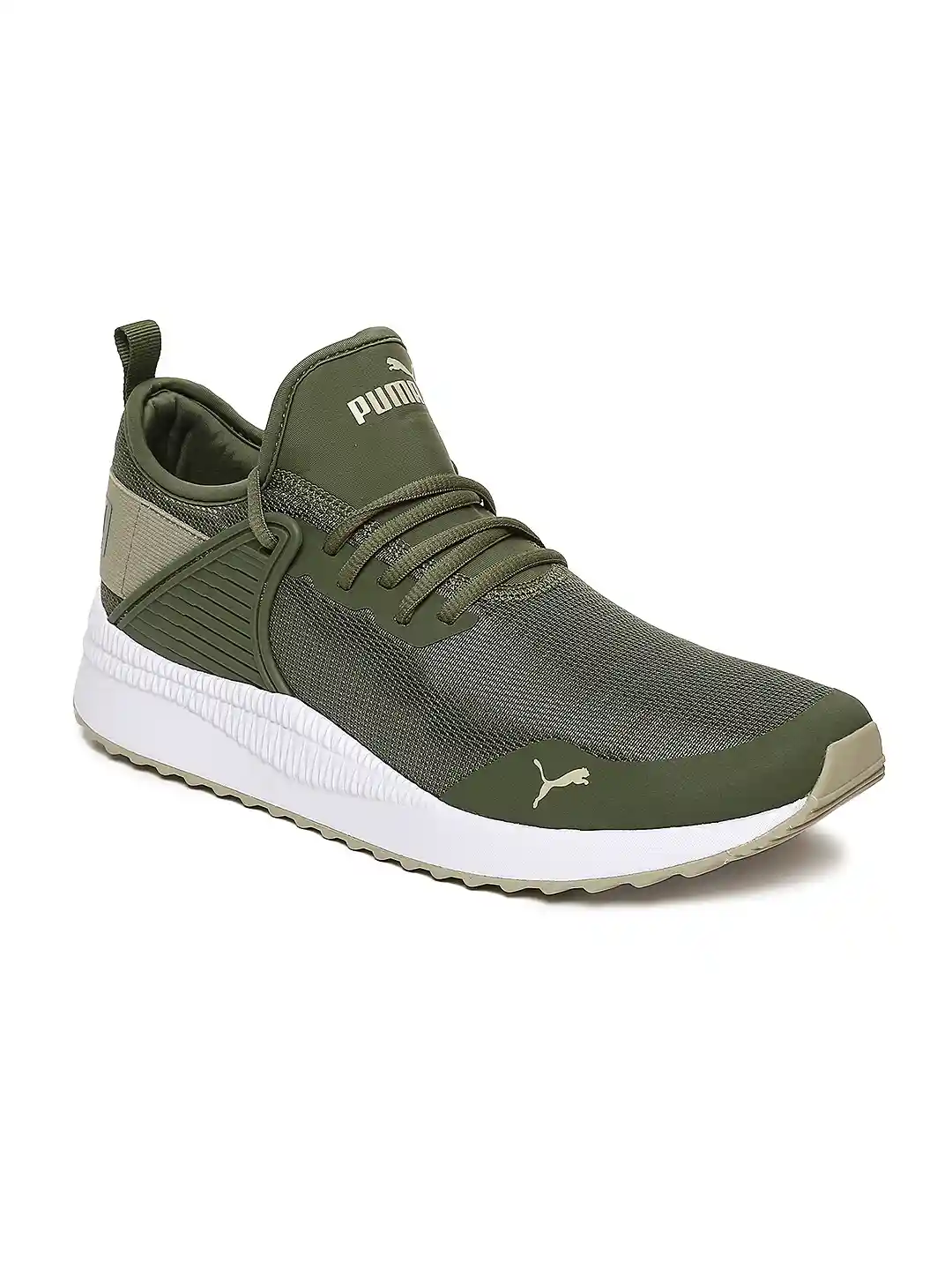 Buy Puma Men Olive Green Pacer Next Cage Sneakers Casual Shoes