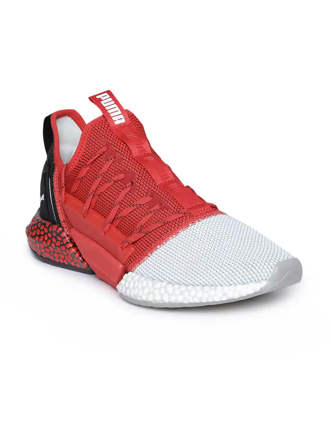 Buy Puma Men Red and White Colourblocked Hybrid Rocket Running