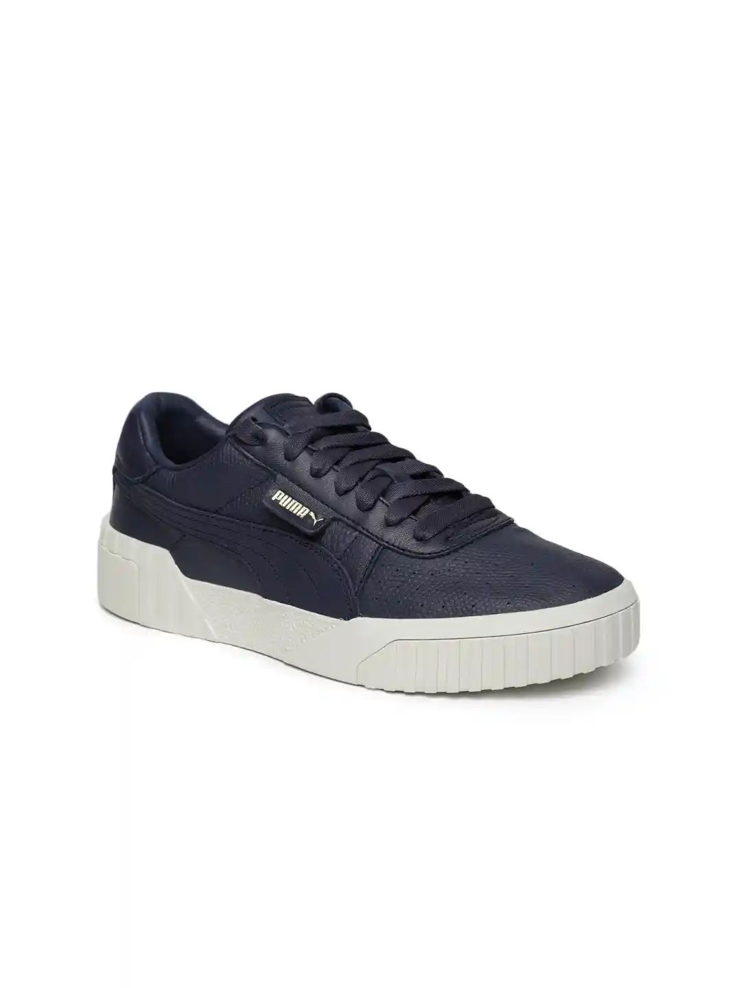 Buy Puma Women Navy Blue Cali Emboss Leather Sneakers - Casual Shoes for  Women 8477779 | Myntra