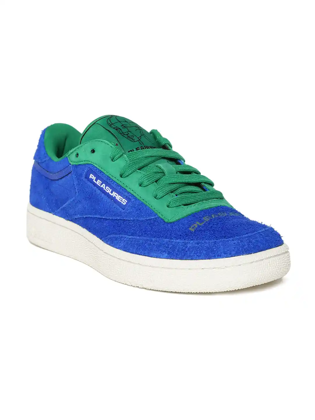 Buy Reebok Classic Unisex Blue Green Club C 85 Pleasures Suede