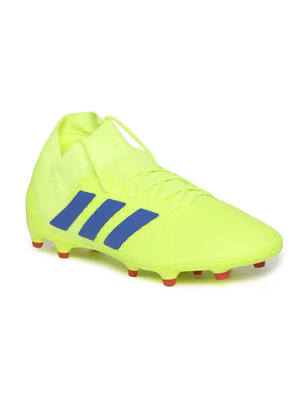 Buy ADIDAS Men Fluorescent Green NEMEZIZ Firm Ground Football