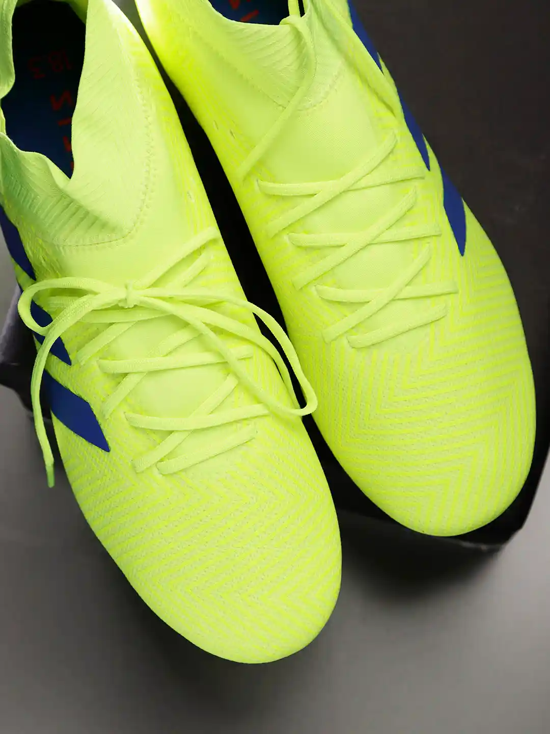 Buy ADIDAS Men Fluorescent Green NEMEZIZ Firm Ground Football