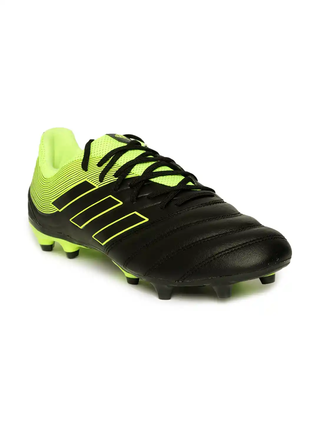 Buy ADIDAS Men Black Fluorescent Green COPA Firm Ground