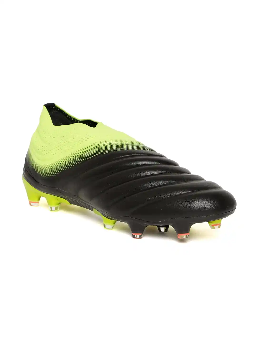 Buy ADIDAS Men Black Lime Green COPA 19+ FG Leather Football