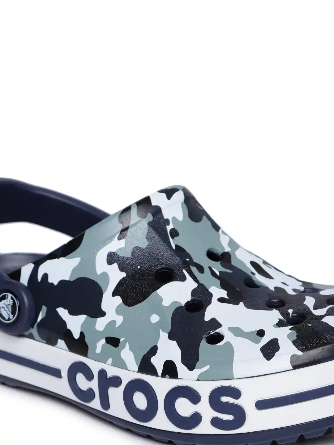 Buy Crocs Unisex Blue White Bayaband Camouflage Printed Clogs