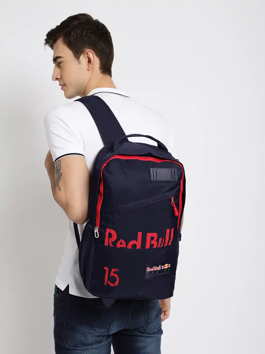 Buy PUMA Motorsport Unisex Navy Red Bull Lifestyle Backpack