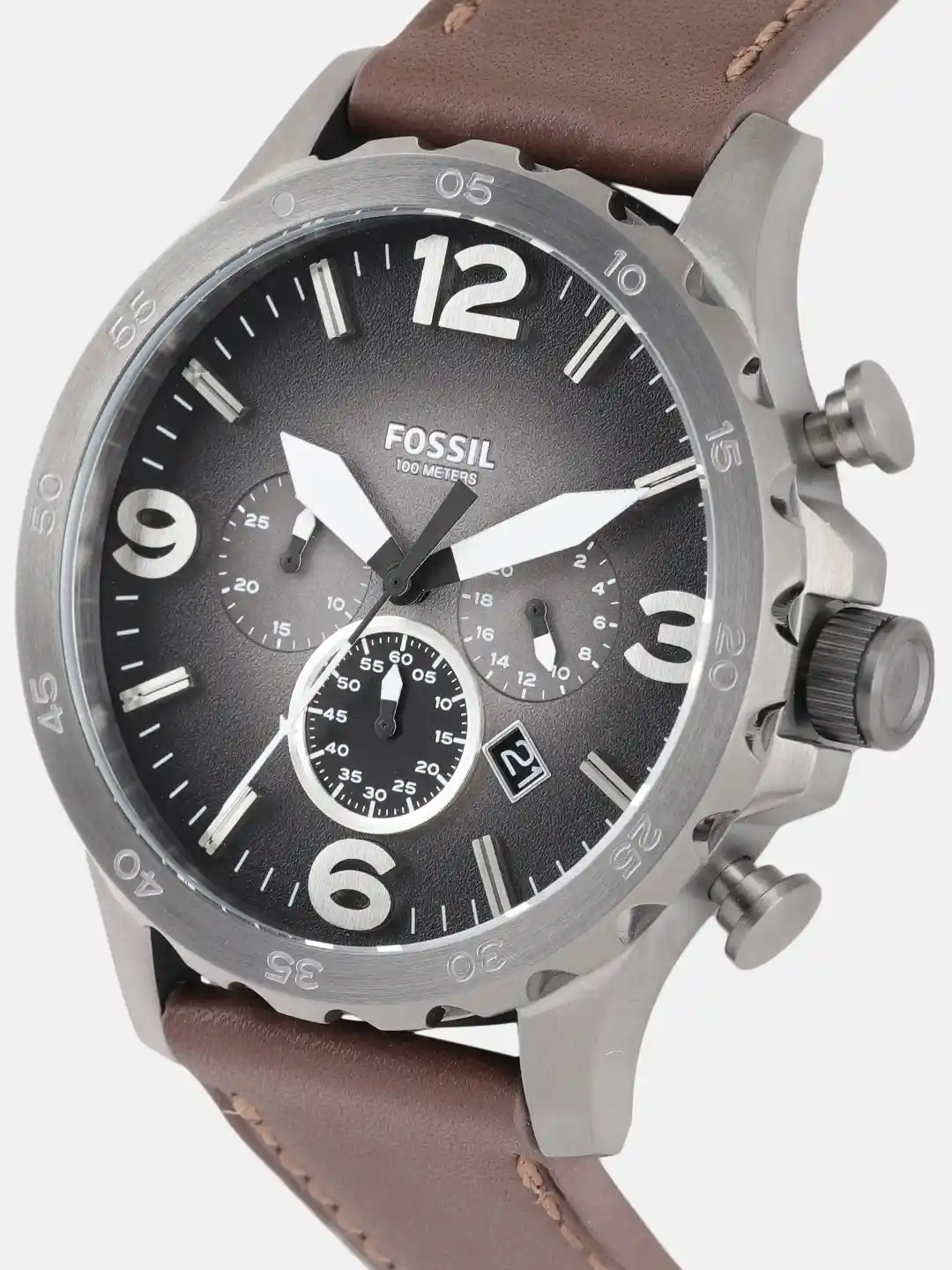 Buy Fossil Men Grey Factory Serviced Analogue Watch JR1424I