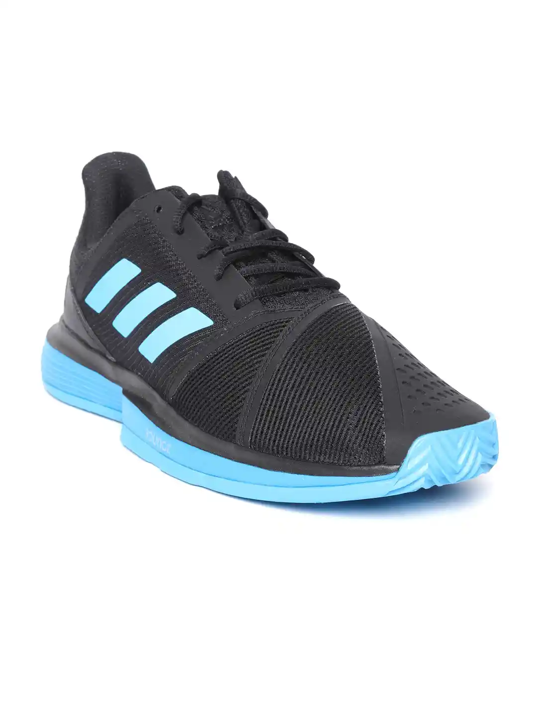 Buy ADIDAS Men Black Blue Courtjam Bounce Clay Tennis Shoes - Main Image