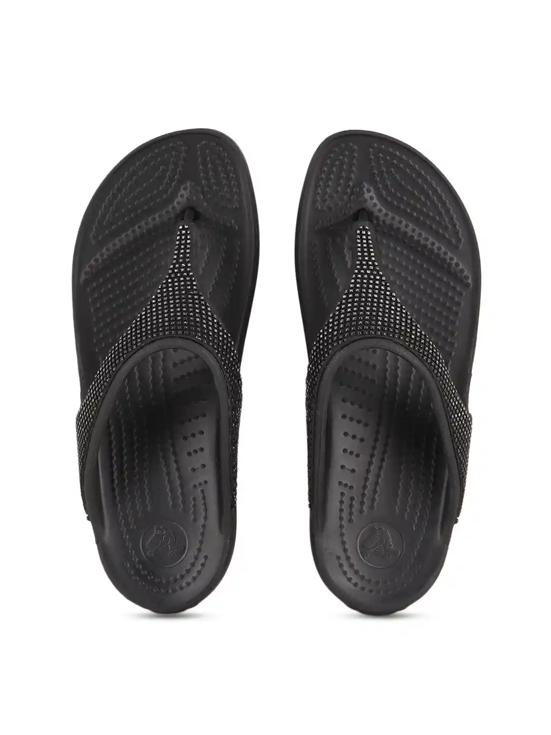 Buy Crocs Women Black Embellished Thong Flip-Flops Flip Flops