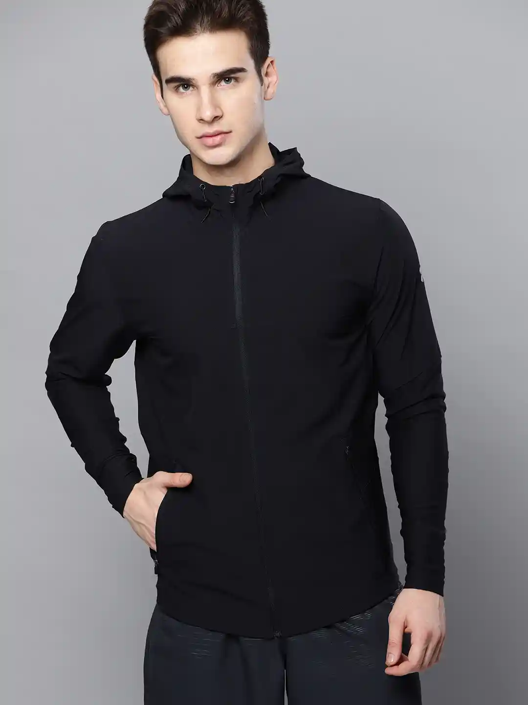 Buy UNDER ARMOUR Men Black Solid Vanish Hybrid Jacket Jackets
