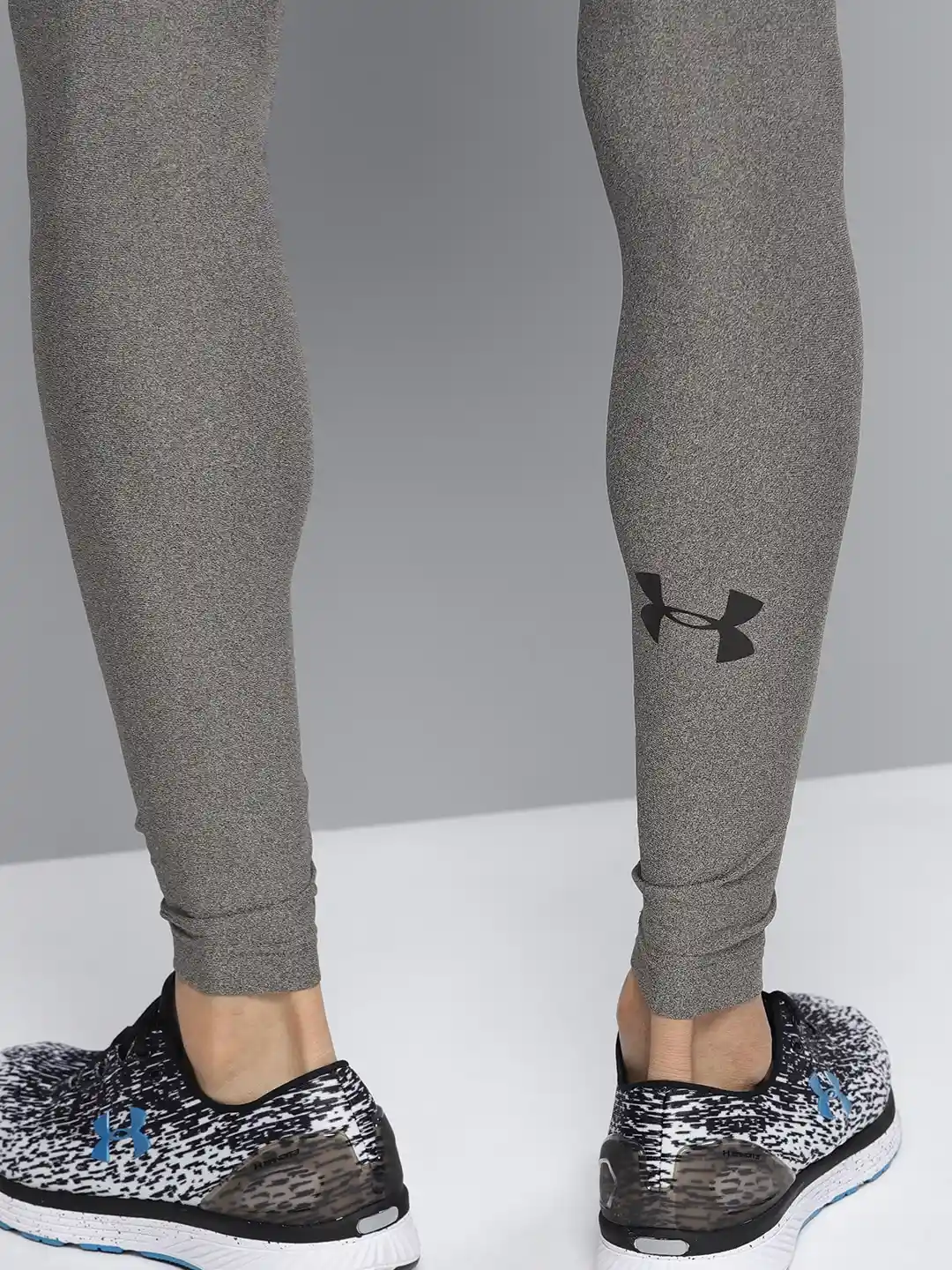 Buy UNDER ARMOUR Men Grey Heat Gear Armour Tights Tights for