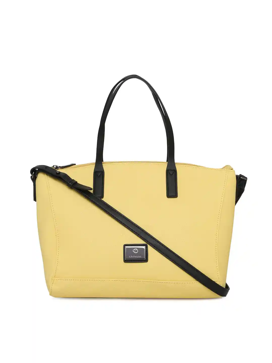 Buy Caprese Yellow Solid Shoulder Bag Handbags for Women 8789573